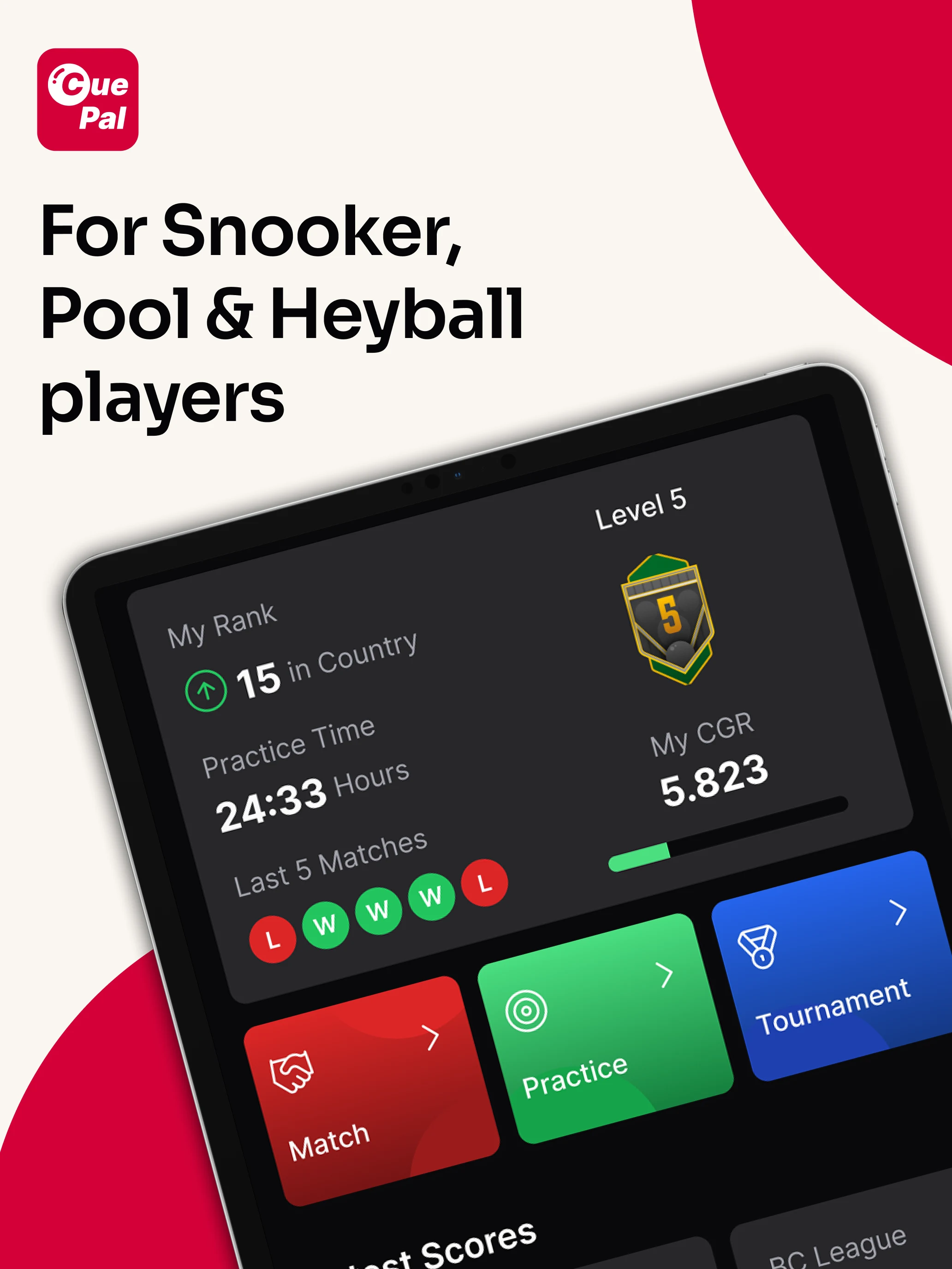 CuePal: Snooker, pool, Heyball screenshot