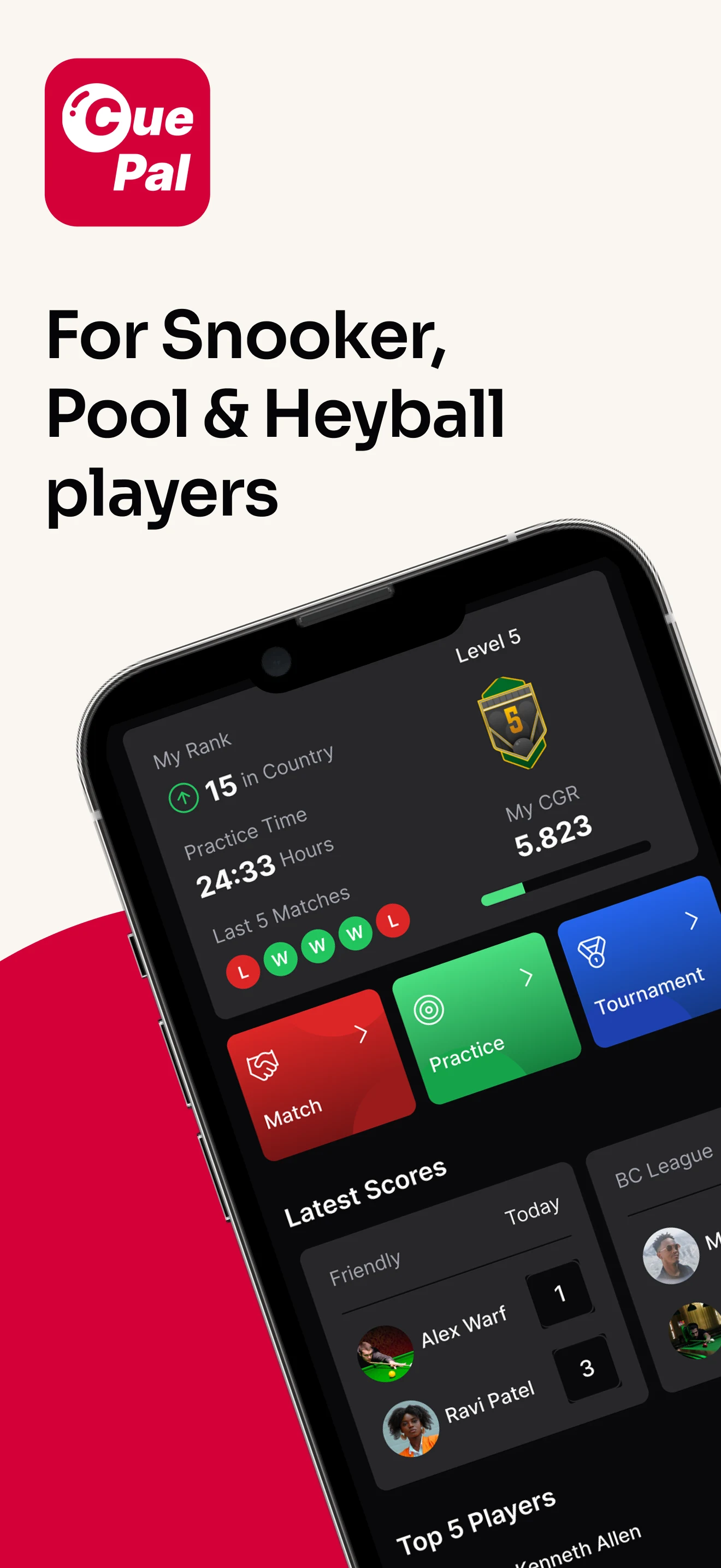CuePal: Snooker, pool, Heyball screenshot
