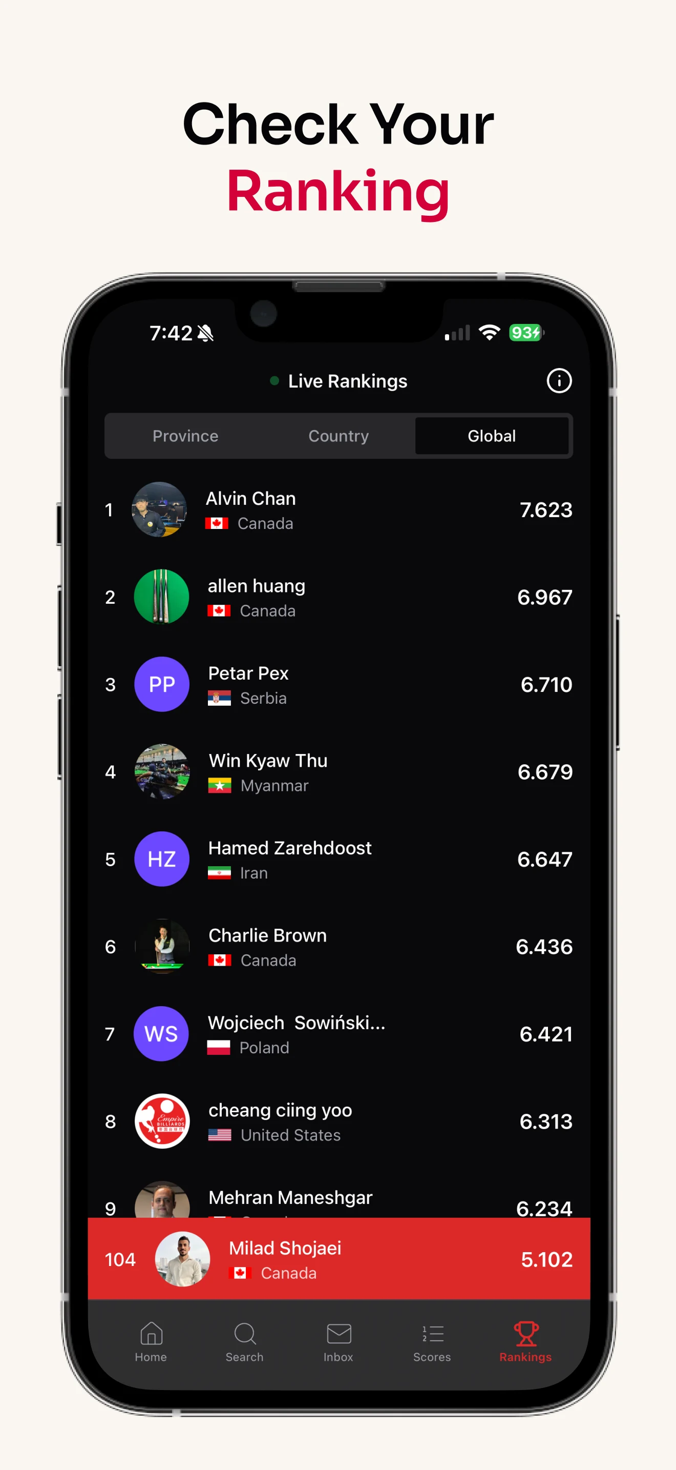 CuePal: Snooker, pool, Heyball screenshot